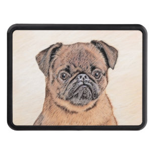 Brussels Griffon Smooth Painting Original Dog Art Hitch Cover