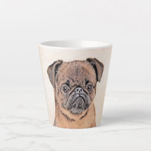 Brussels Griffon Smooth Painting Original Dog Art Latte Mug