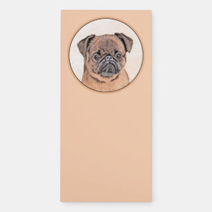 Brussels Griffon Smooth Painting Original Dog Art Magnetic Notepad