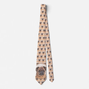 Brussels Griffon Smooth Painting Original Dog Art Neck Tie