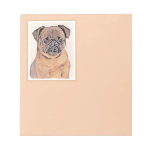 Brussels Griffon Smooth Painting Original Dog Art Notepad