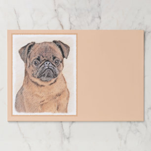 Brussels Griffon Smooth Painting Original Dog Art Paper Pad