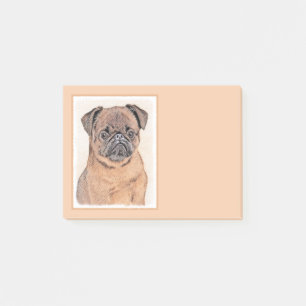 Brussels Griffon Smooth Painting Original Dog Art Post-it Notes