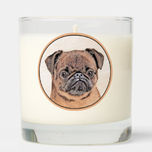 Brussels Griffon Smooth Painting Original Dog Art Scented Candle