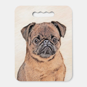 Brussels Griffon Smooth Painting Original Dog Art Seat Cushion
