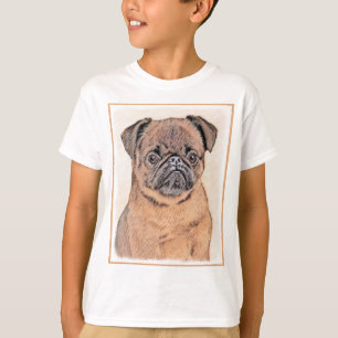Brussels Griffon Smooth Painting Original Dog Art T-Shirt