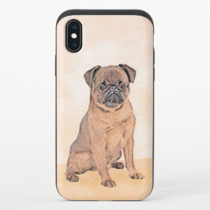 Brussels Griffon Smooth Painting Original Dog Art iPhone X Slider Case