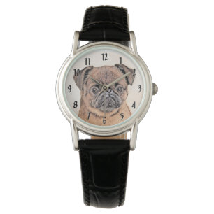 Brussels Griffon Smooth Painting Original Dog Art Watch