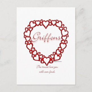 Brussels Griffon True Love Postcard