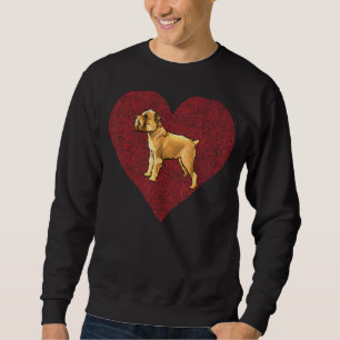 Brussels Griffon Valentines Day Dog Love Fingerpri Sweatshirt
