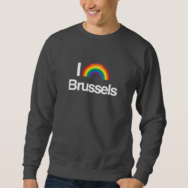 BRUSSELS - I LOVE PRIDE - -.png Sweatshirt (Front)