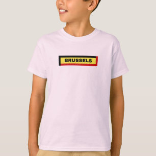 Brussels in Belgium Flag Colors T-Shirt