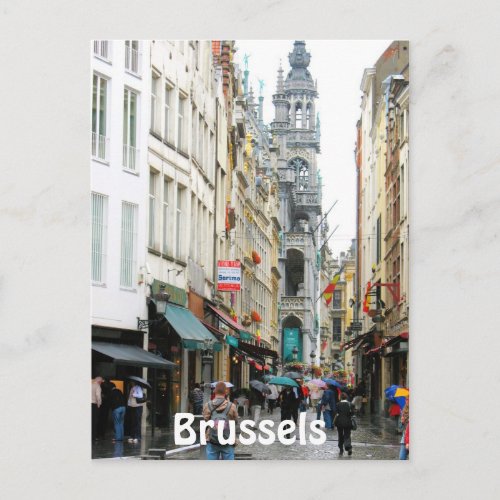 Brussels Market Square Postcard