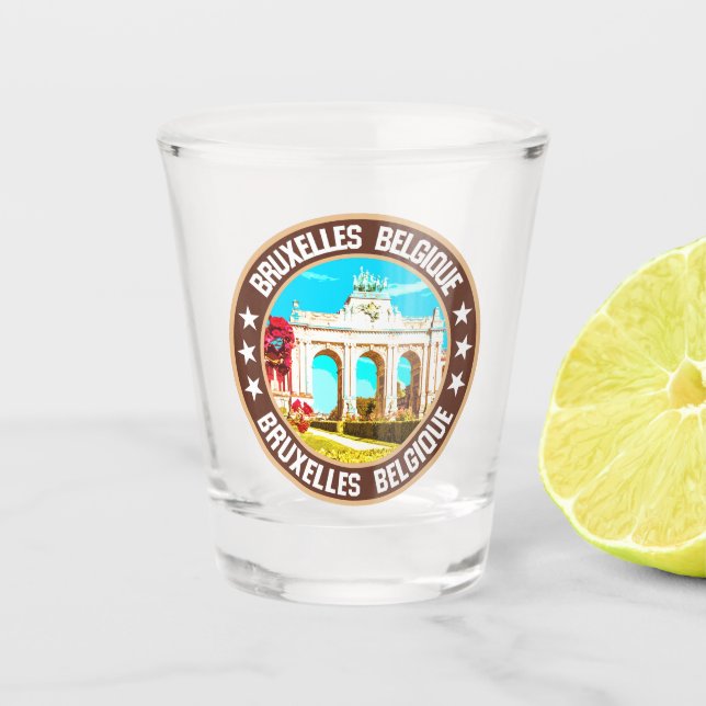 Brussels                                           shot glass (Front)