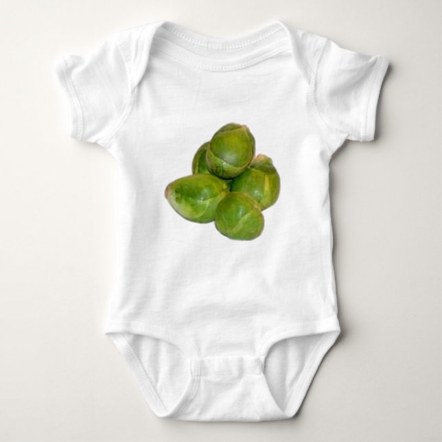 Brussels Sprouts Baby Bodysuit (Front)