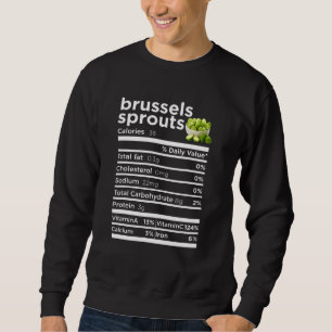 Brussels Sprouts Nutrition Thanksgiving Costume Sweatshirt