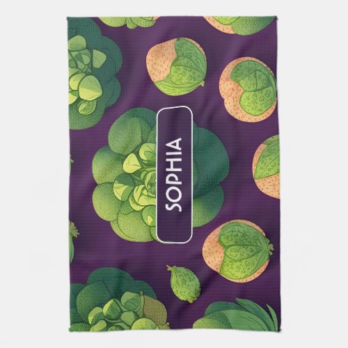 Brussels sprouts Retro Personalized Pattern Kitchen Towel