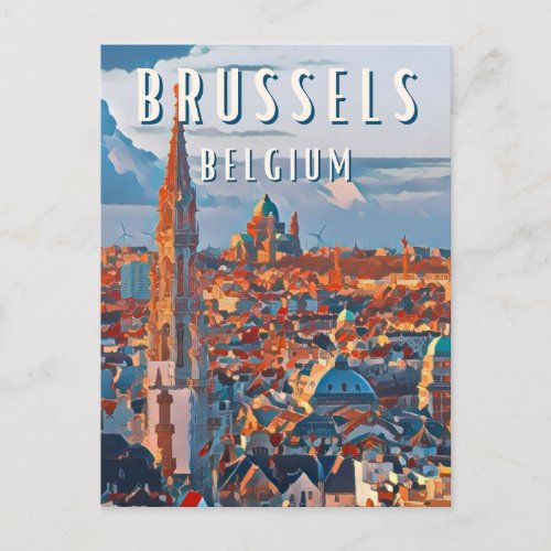 Brussels the capital of Belgium and Europe Postcard