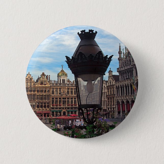 Brussels - The Grand Place Button (Front)