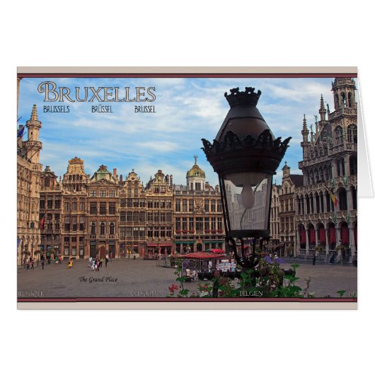 Brussels - The Grand Place Cards (Front Horizontal)