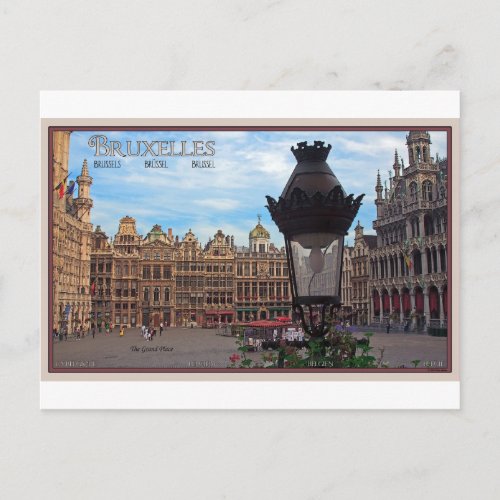 Brussels _ The Grand Place Postcard