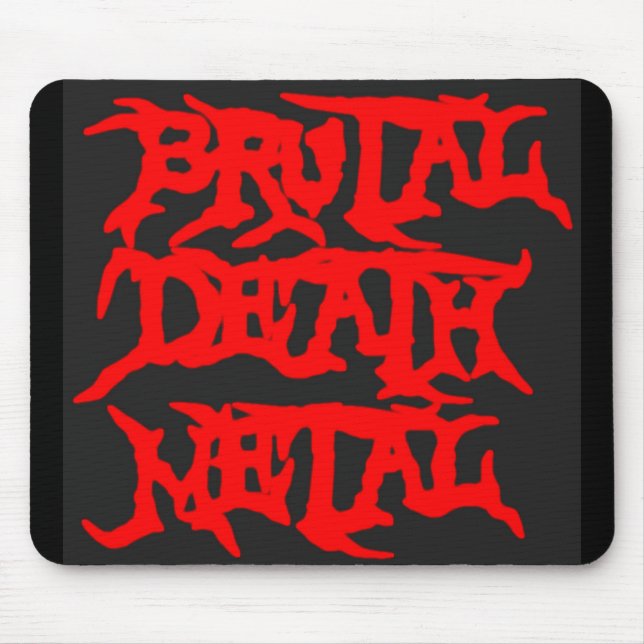 Brutal Death Metal Mouse Pad (Front)