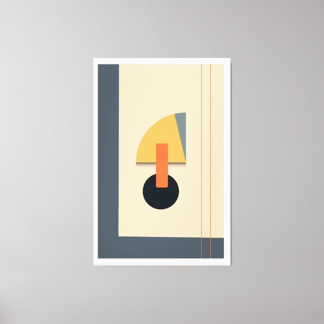 Brutal geometric shapes   canvas print (Front)