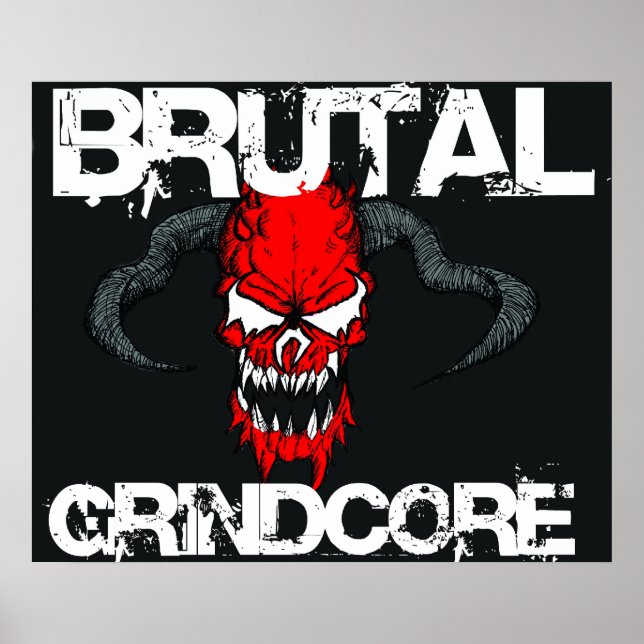 Brutal Grindcore Poster (Front)