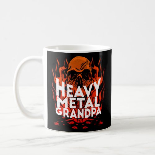 Brutal Heavy Metal Crew Heavy Metal Grandpa Skull  Coffee Mug