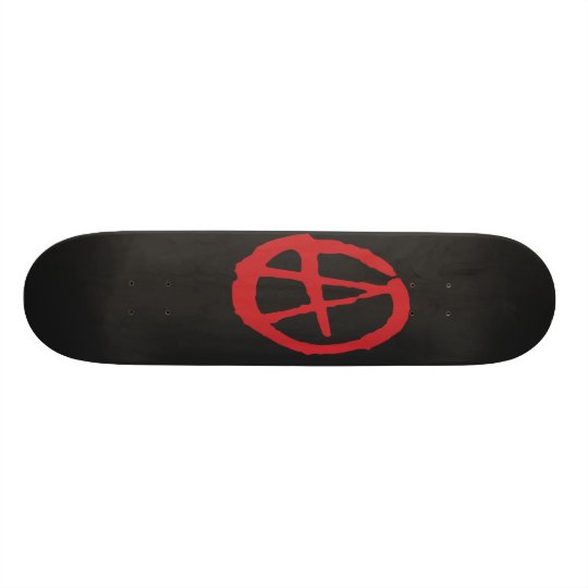 Brutal Red & Black Anarchy Skateboard Decks | Zazzle.com