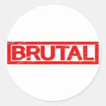 Brutal Stamp Classic Round Sticker