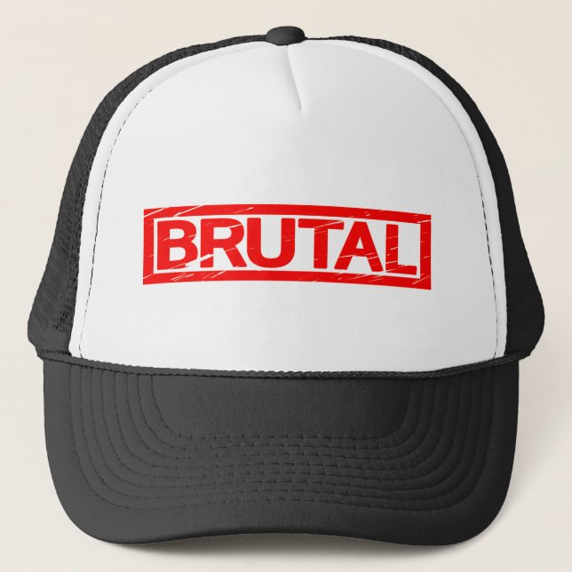 Brutal Stamp Trucker Hat (Front)