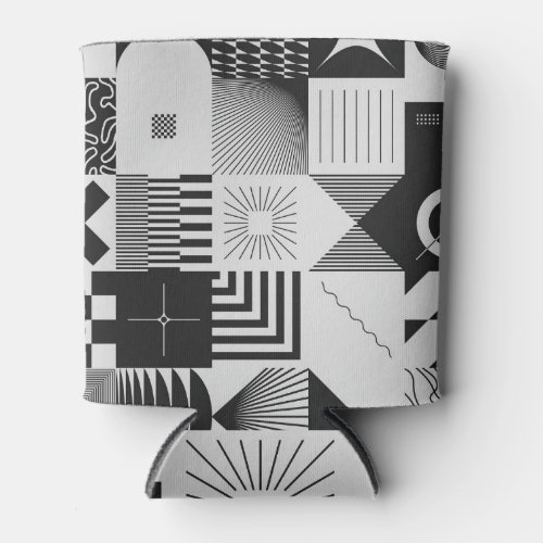 Brutalism Art Vintage Geometric Patterns Can Cooler