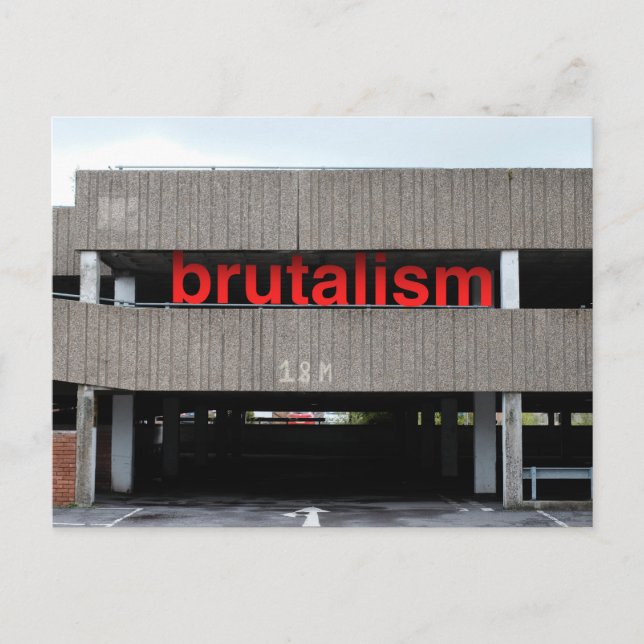 Brutalism Car Park Postcard (Front)