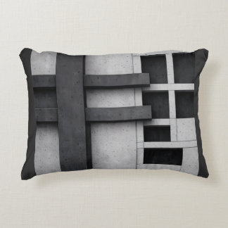 Brutalist Architecture Design Fine Art Cubist Accent Pillow