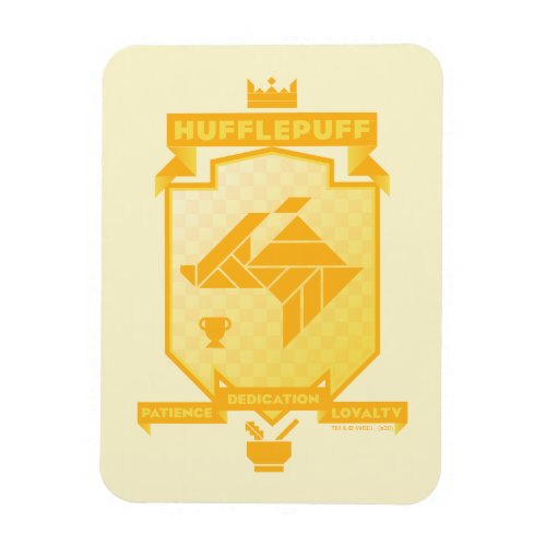 Brutalist HUFFLEPUFF Crest Magnet
