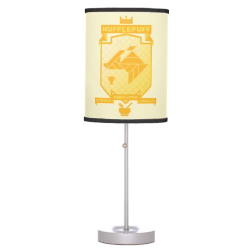 Brutalist HUFFLEPUFF Crest Table Lamp