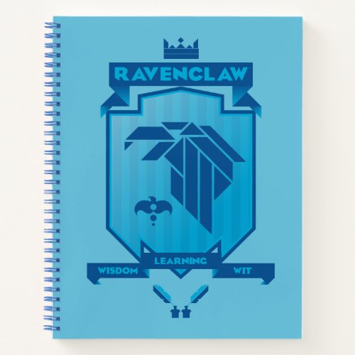 Brutalist RAVENCLAW Crest Notebook