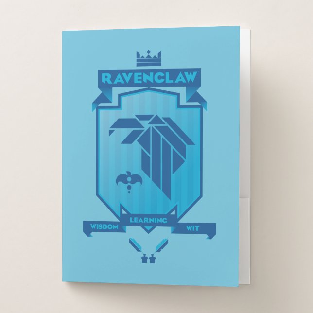 Brutalist RAVENCLAW™ Crest Pocket Folder (Front)