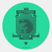 Brutalist SLYTHERIN™ Crest Stainless Steel Water Bottle, Zazzle in 2023