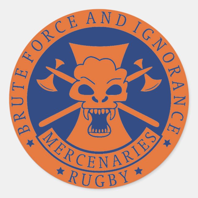 Brute Force and Ignorance 1.5 inch Stickers (Front)
