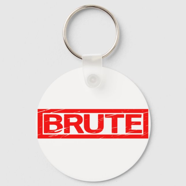 Brute Stamp Keychain (Front)