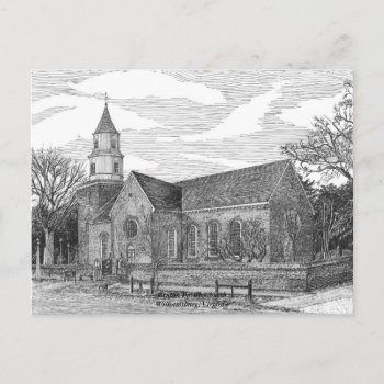 Bruton Parish Church  Williamsburg Postcard by Eclectic_Ramblings at Zazzle
