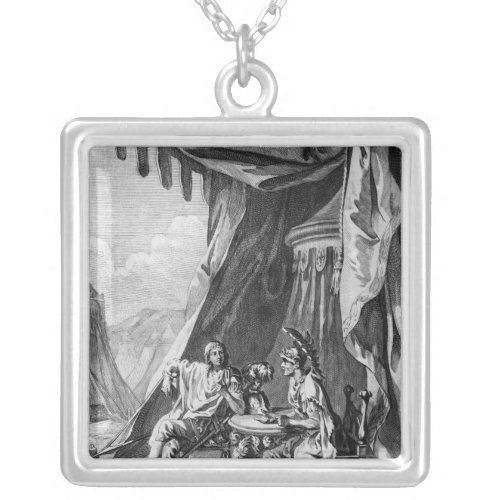 Brutus and Cassius in Brutuss Tent Silver Plated Necklace