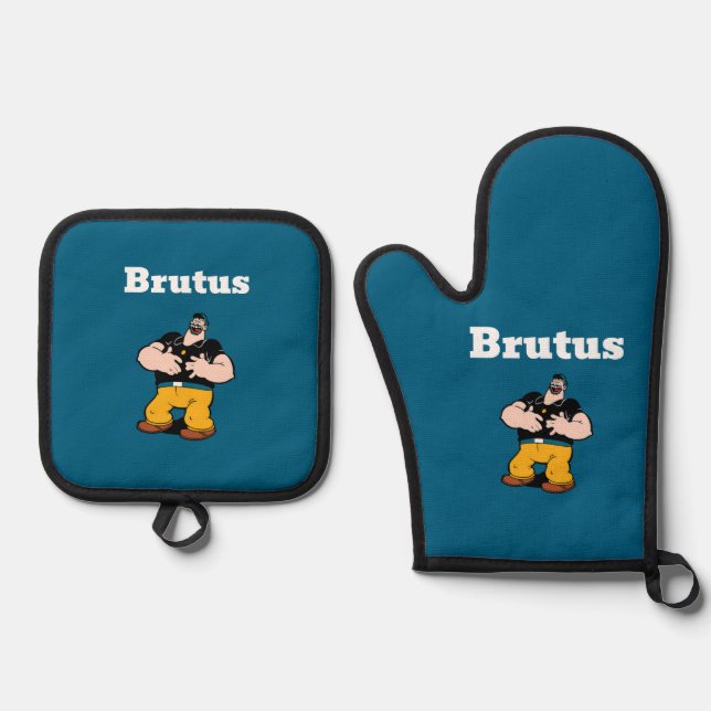 Brutus Oven Mitt & Pot Holder Set (Front)