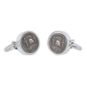 Brutus Roman Coin Silver Cufflinks
