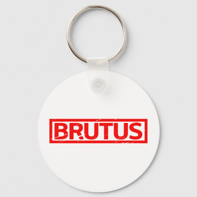 Brutus Stamp Keychain (Front)