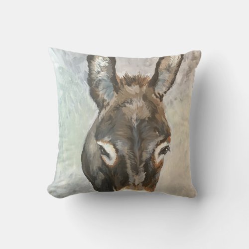 Brutus The Miniature Donkey Pillow