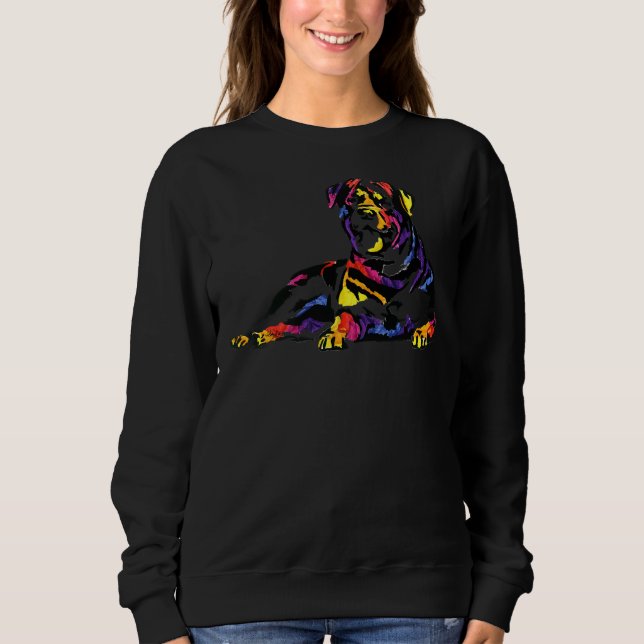 Brutus The Rottweiler Light Sweatshirt (Front)