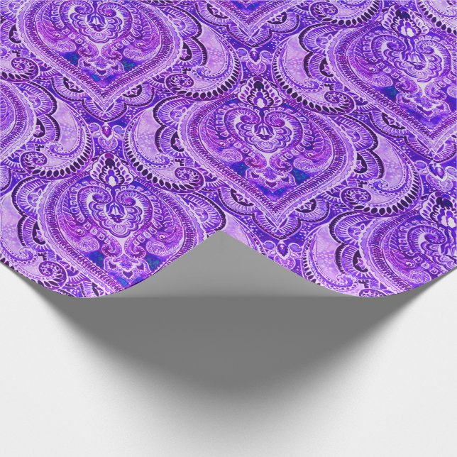 Bruxelles Grape Wrapping Paper (Corner)